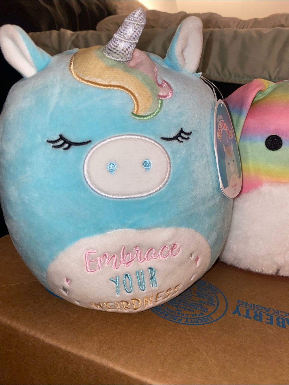 Blue Unicorn “Hudson” Squishmallow